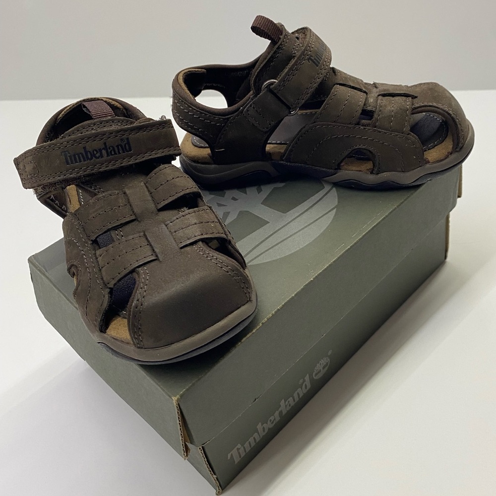 Timberland Dark Brown Kids Sandals Size: 10